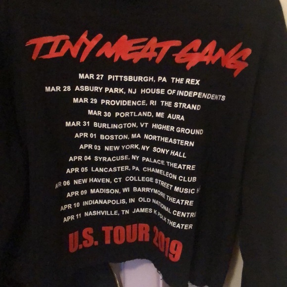 Tiny Meat Gang Cropped Hoodie - Picture 7 of 7